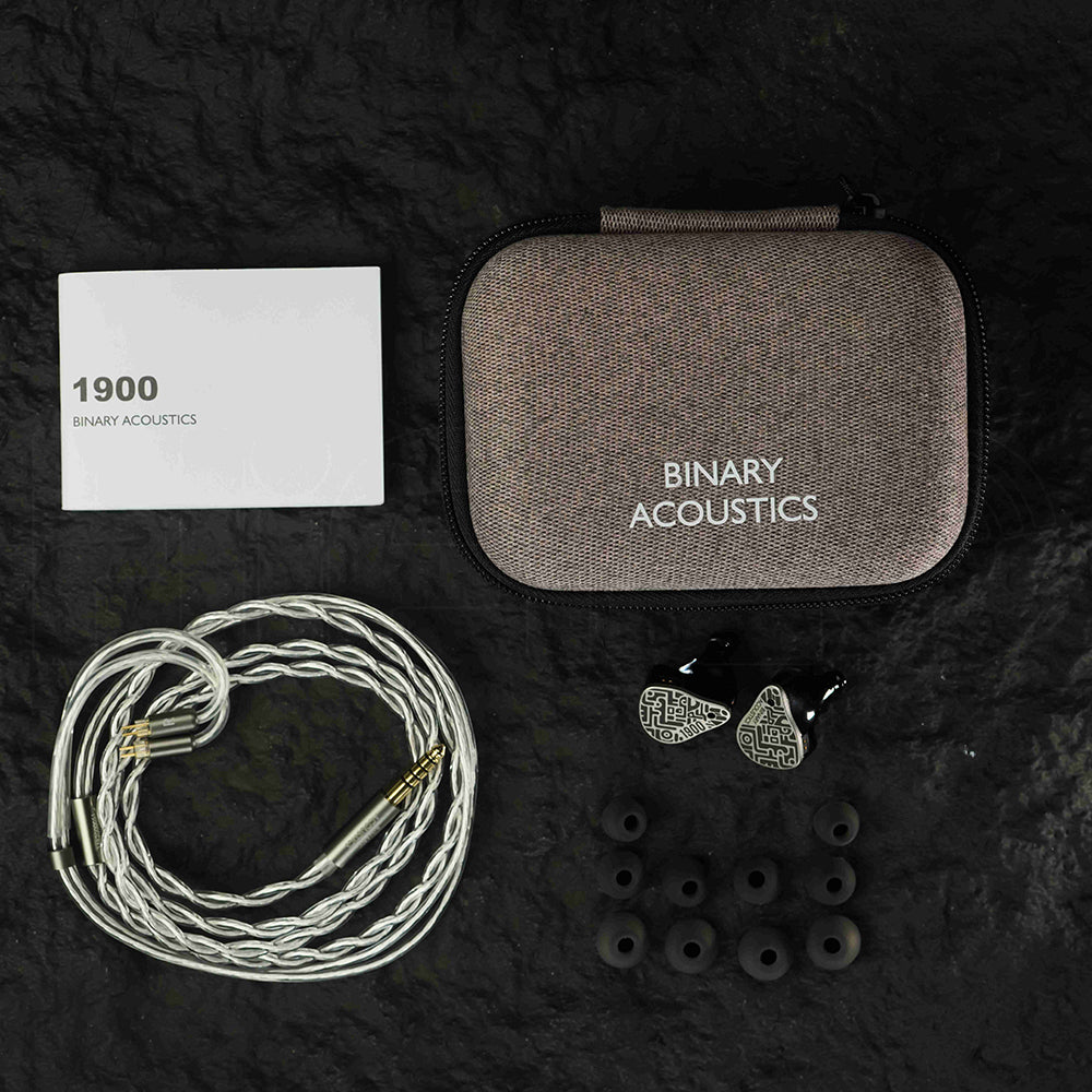 Binary 1900 10mm DD + 6mm Passive Diaphragm + 4BA In-Ear Monitors