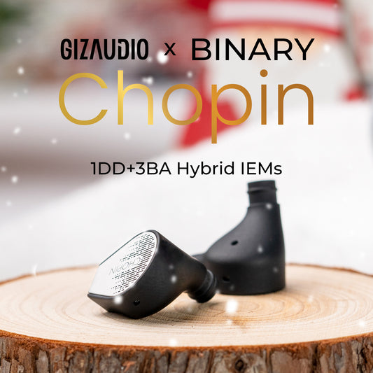 Gizaudio × Binary Chopin 1DD+3BA Hybrid In-Ear Earphones