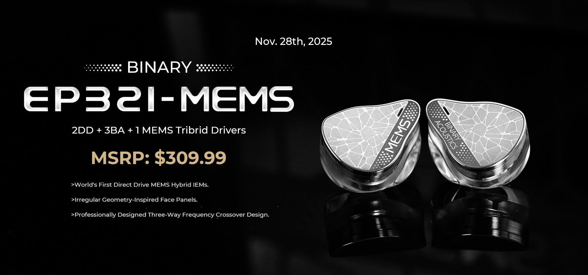 BINARY ACOUSTICS EP321 MEMS＋TC19CCセット！ Binary Acoustics Official